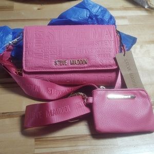 Steve Madden Raspberry (Pink) "BLaurie" Crossbody Bag!